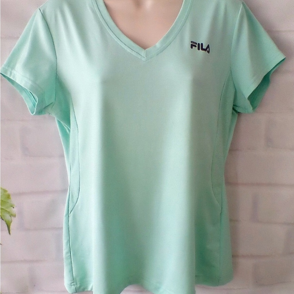 Fila Green Fitted Short Sleeve T-Shirt
